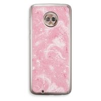 Abstract Painting Pink: Motorola Moto G6 Transparant Hoesje