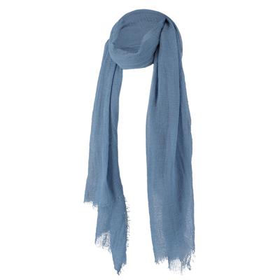 Sarlini Langwerpige Effen Sjaal Soft Light Denim