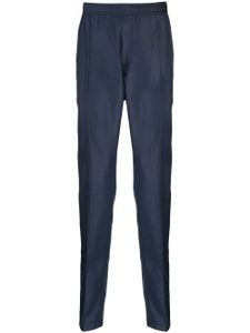 Emporio Armani pantalon fuselé à taille élastiquée - Bleu