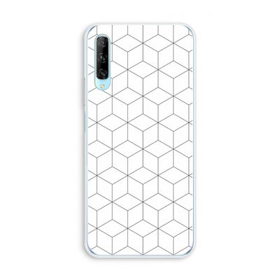 Zwart-witte kubussen: Huawei P Smart Pro Transparant Hoesje