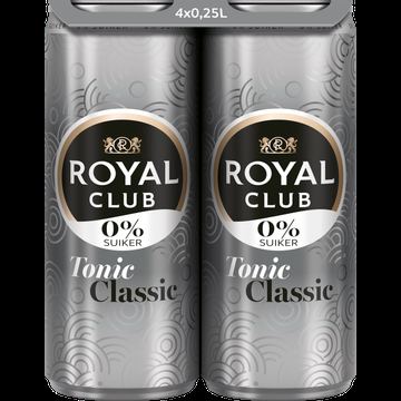 Royal Club 0% Suiker Tonic Classic 4x250ML bij Jumbo