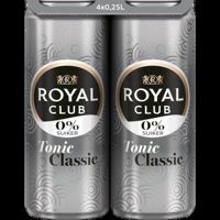 Royal Club 0% Suiker Tonic Classic 4x250ML bij Jumbo
