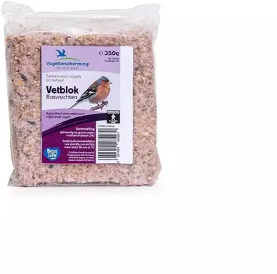Vogelbescherming Nederland Bosvruchtenvetblok 350g