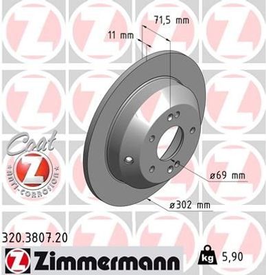 Remschijf Coat Z 320380720