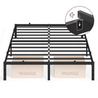 Metalen bedframe met opbergruimte eenvoudig te monteren, 200 x 160 cm