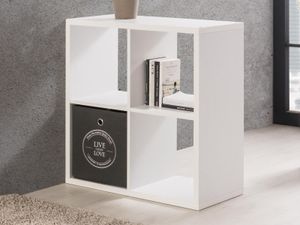 Boekenkast MAXIM 4 vakken (72 cm) wit