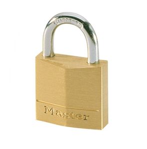 Masterlock 30mm - 16mm hardened steel shackle, 5mm diam. - double locking - 4-pin - 130EURD