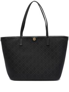 Tory Burch sac cabas T Monogram - Noir