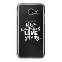 Partner in crime: Samsung Galaxy A5 (2017) Transparant Hoesje