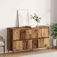 Dressoirs 2 pcs Oud hout 120 x 35 x 70 cm Bewerkt hout