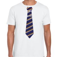 Verkleed t-shirt kakker heren - kakker style - wit - carnaval/corps outfit