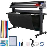 VEVOR Vinyl Snijplotter 1350 mm Snijplotter Vinylsnijder Led Vinyl Cutter Semi-automatisch Ingebouwd Optisch Oog voor Lasergeleiding Compatibel