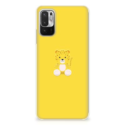 Xiaomi Redmi Note 10/10T 5G | Poco M3 Pro Telefoonhoesje met Naam Baby Leopard Xiaomi Redmi Note 10/10T 5G | Poco M3 Pro Telefoonhoesje met Naam Baby Leopard