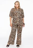 Yoek Wijde pantalon | Licht Bruin | Maat 54/56