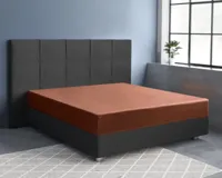 Primaviera Deluxe Satijnen Hoeslaken Bruin 70 x 200 cm