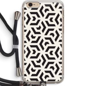 Crazy pattern: iPhone 6 PLUS / 6S PLUS Transparant Hoesje met koord