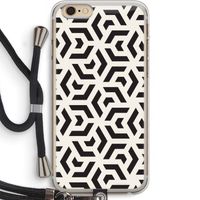 Crazy pattern: iPhone 6 PLUS / 6S PLUS Transparant Hoesje met koord