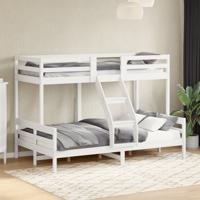 Stapelbed massief grenenhout wit 90x200/120x200 cm