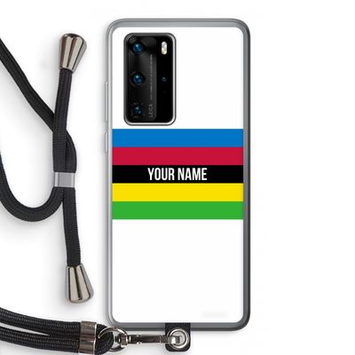WK Wielrennen: Huawei P40 Pro Transparant Hoesje met koord