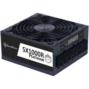 SilverStone SST-SX1000R-PL, 1000 Watt voeding 4x PCIe, 1x 12VHPWR, Full Kabel-management