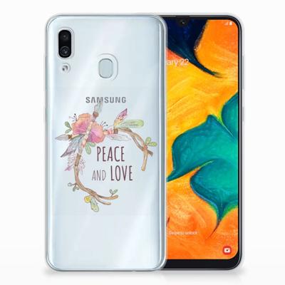 Samsung Galaxy A30 Telefoonhoesje met Naam Boho Text Samsung Galaxy A30 Telefoonhoesje met Naam Boho Text