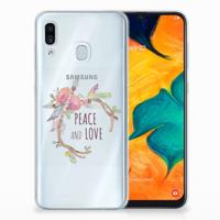 Samsung Galaxy A30 Telefoonhoesje met Naam Boho Text