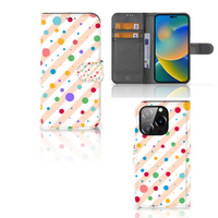 iPhone 14 Pro Telefoon Hoesje Dots - thumbnail