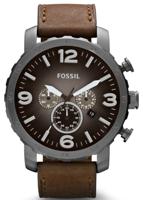 Horlogeband Fossil JR1424 / 25XXXX Leder Bruin 24mm - thumbnail