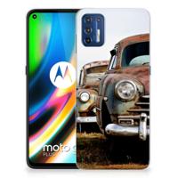 Motorola Moto G9 Plus | Siliconen hoesje | met foto Vintage Auto