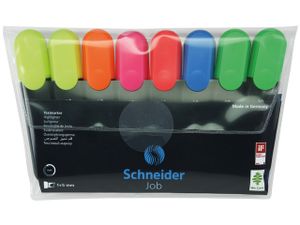 Schneider Job tekstmarker 150 etui a 8 stuks assorti kleuren