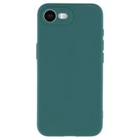 Lunso iPhone 16e hoesje - Flexibel siliconen Backcover - Army Groen