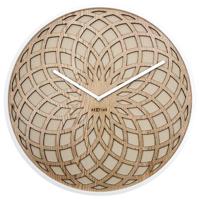 NeXtime klok 3149be sun large, ø50 cm, wall, beige