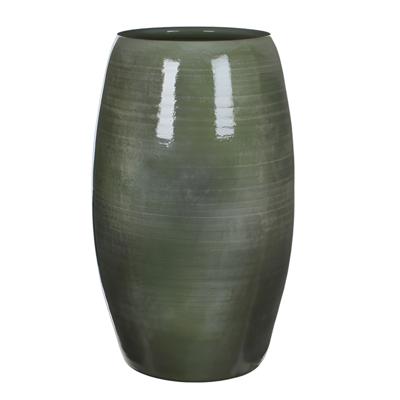 Mica Decorations Bloemenvaas Lester - groen - glanzend - keramiek - 50 x 30 cm - vaas