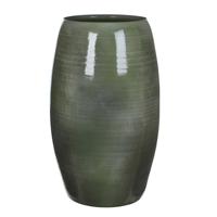 Mica Decorations Bloemenvaas Lester - groen - glanzend - keramiek - 50 x 30 cm - vaas