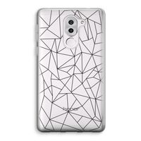 Geometrische lijnen zwart: Honor 6X Transparant Hoesje