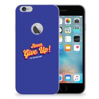 Apple iPhone 6 Plus | 6s Plus | Siliconen hoesje | met naam Never Give Up