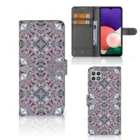 Samsung Galaxy A22 5G | Bookcase | Flower Tiles