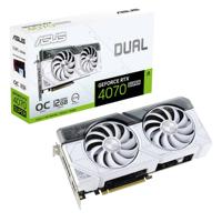 Asus Nvidia GeForce RTX 4070 Super Videokaart WHITE OC 12 GB GDDR6X-RAM PCIe x16 HDMI, DisplayPort Overclocked - thumbnail