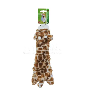 Boon Hondenspeelgoed Giraffe zonder Pieper Plat 35cm