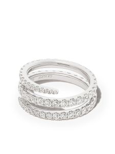 Anita Ko bague en or blanc 18ct ornée de diamants - Argent