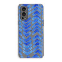 Blauwe pijlen: OnePlus Nord 2 5G Transparant Hoesje