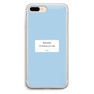 Reminder: iPhone 7 Plus Transparant Hoesje