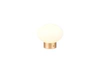 Trio Oplaadbare tafellampEarl goud met wit glas - R57771101