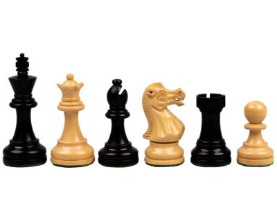 Uitvoerende Staunton Eboniseerde Schaakstukken 8 cm