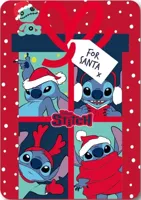 Stitch Santa Christmas Fleece deken 100 x 140 cm