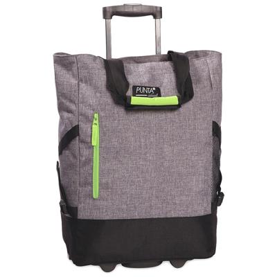 Punta Wheel Trolley Shopper Grijs/Groen