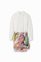 Hybride jurk ansichtkaarten Stella Jean - MATERIAL FINISHES - M