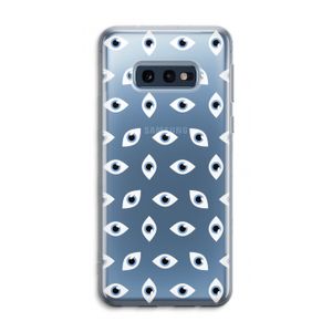 Eyes pattern: Samsung Galaxy S10e Transparant Hoesje
