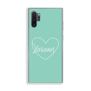Forever heart pastel: Samsung Galaxy Note 10 Plus Transparant Hoesje