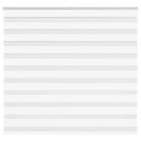 VidaXL Zebra rolgordijn 155x150 cm stofbreedte 150,9cm polyester wit VidaXL Zebra rolgordijn 155x150 cm stofbreedte 150,9cm polyester wit